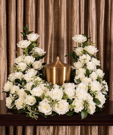 White Roses Cremation Tribute